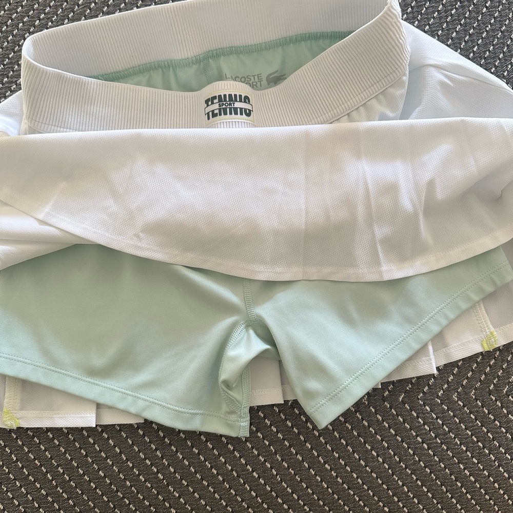 Lacoste Women's White Tennis Skirt - Picture 4 of 8